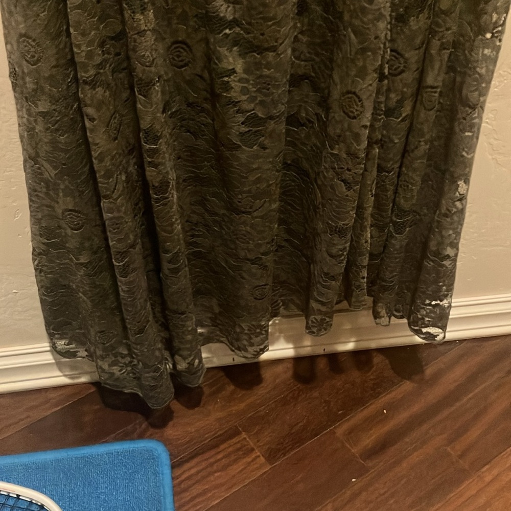 NWT LuLuRoe Lucy Size M Pull On Long Lace Skirt Fully Lined  Olive/Forest Green - Picture 5 of 5